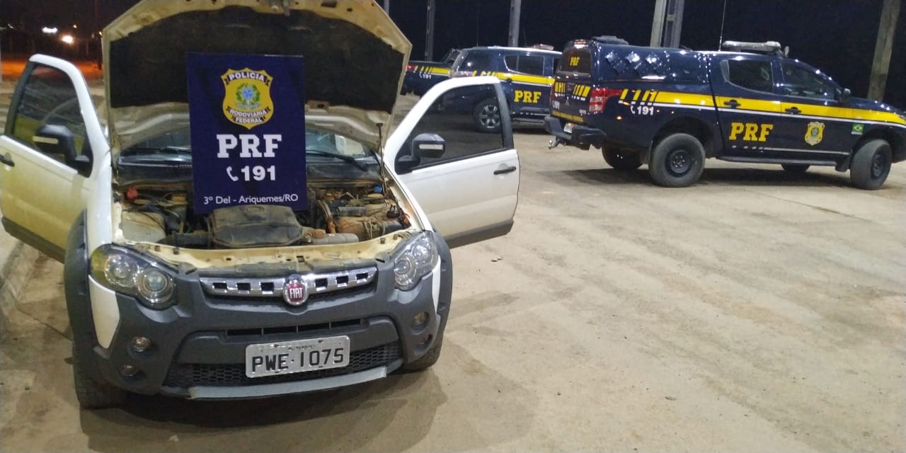 PRF recupera em Ariquemes (RO), veículo furtado em Minas Gerais